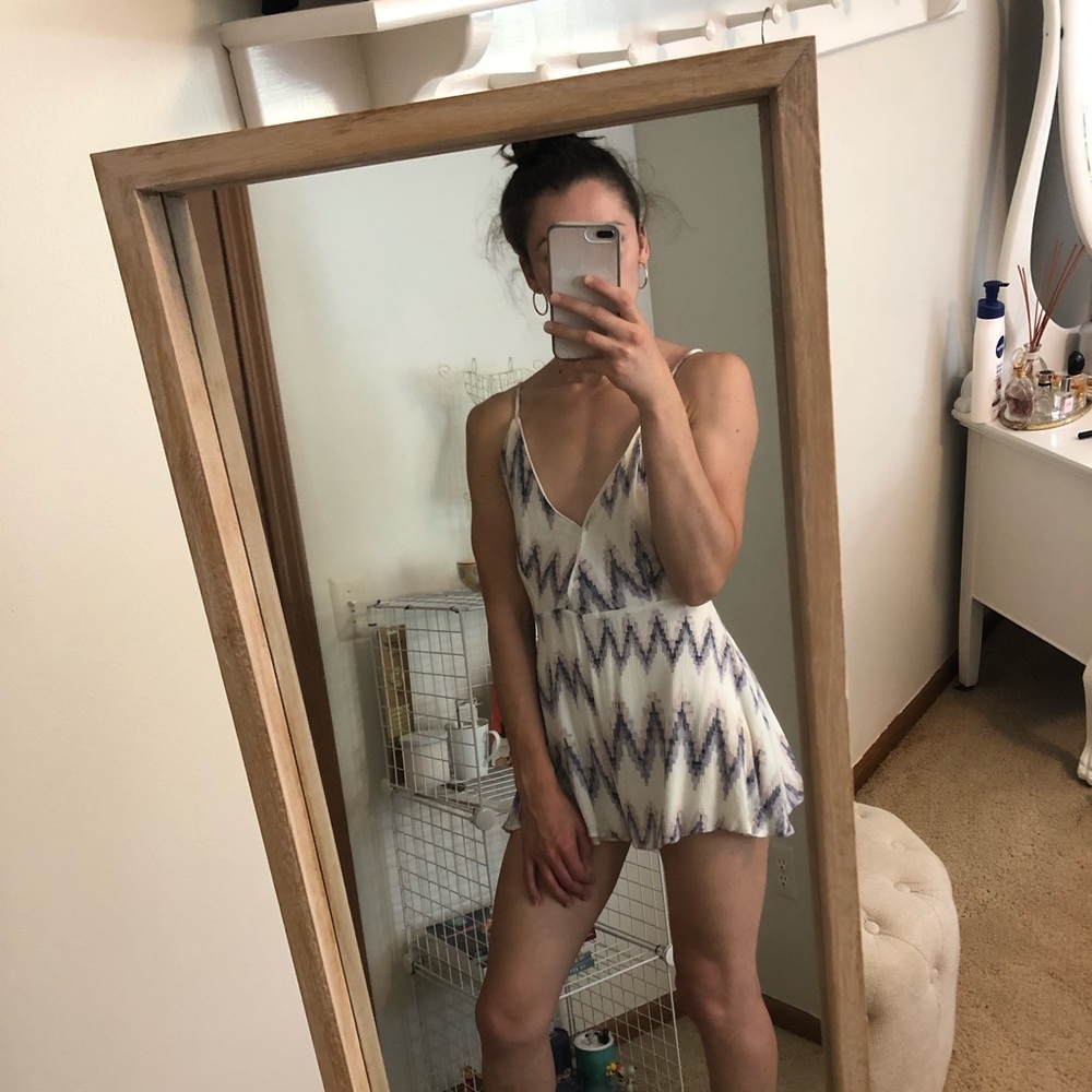 Strappy V Neck Romper